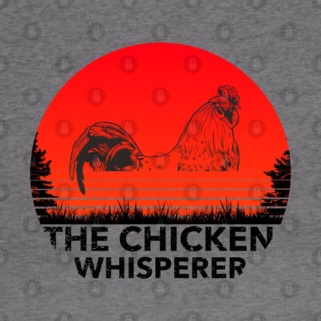 Vintage The Chicken Whisperer Funny Chicken Lover Farming by BaronBoutiquesStore